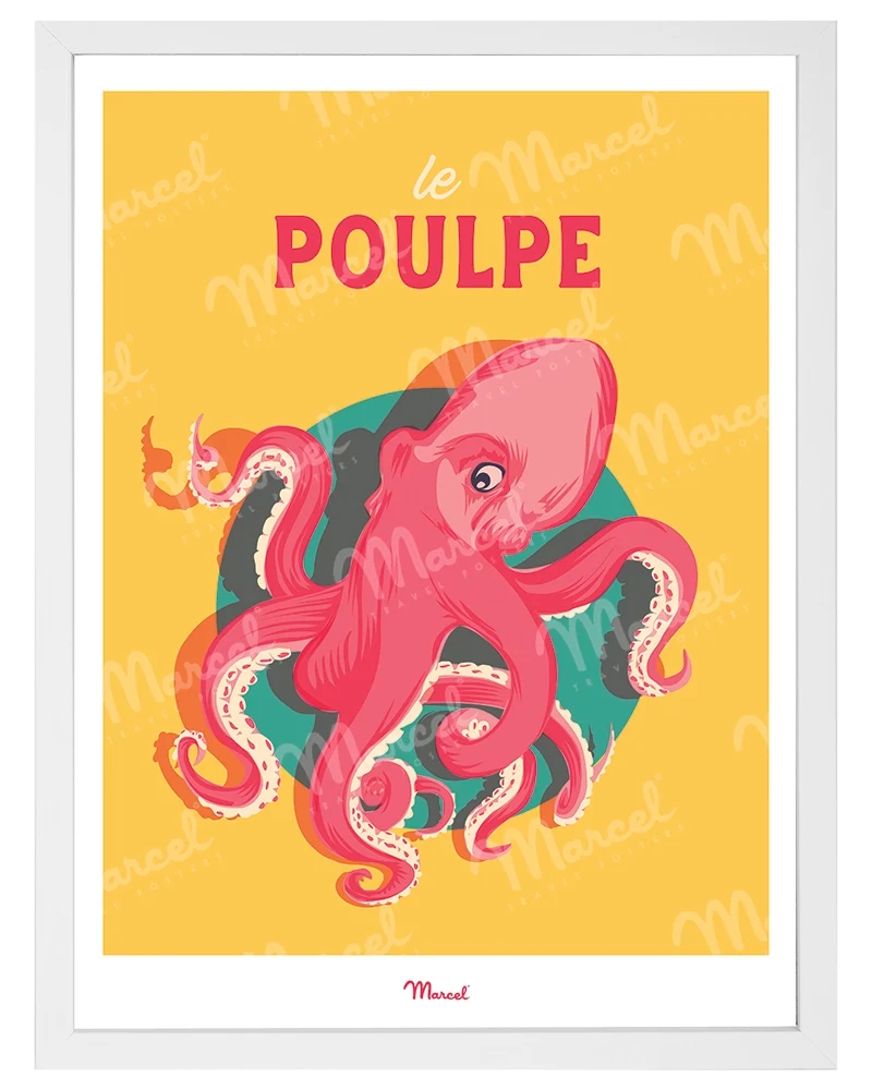Affiche Travel Color "Le Poulpe"