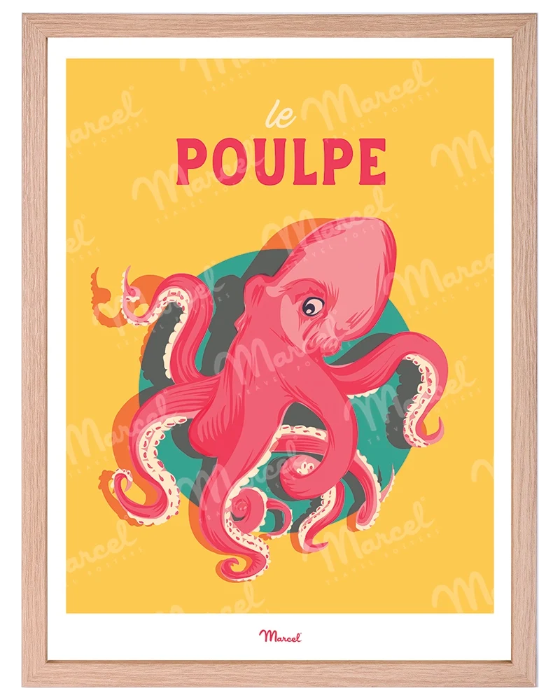 Affiche Travel Color "Le Poulpe"