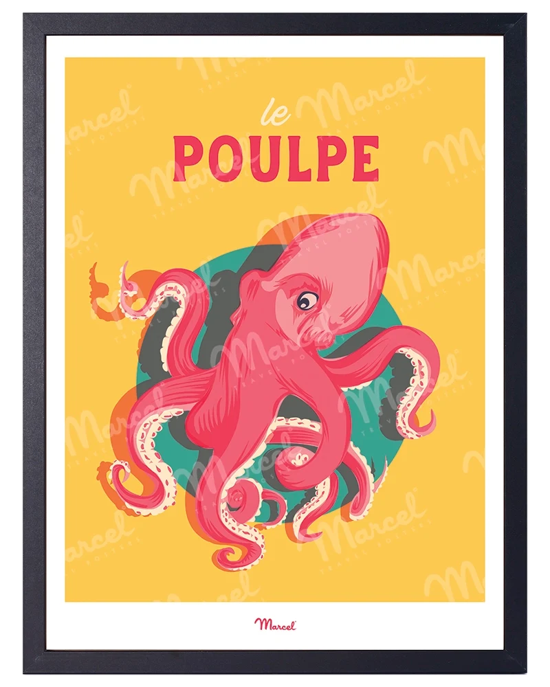 Affiche Travel Color "Le Poulpe"