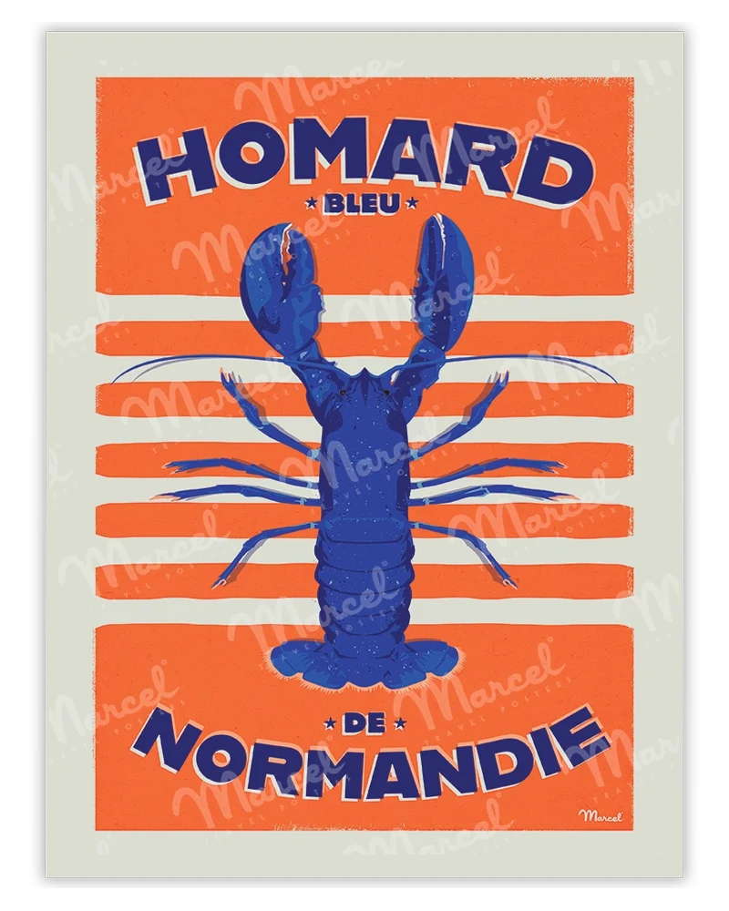 Affiche Homard de NORMANDIE