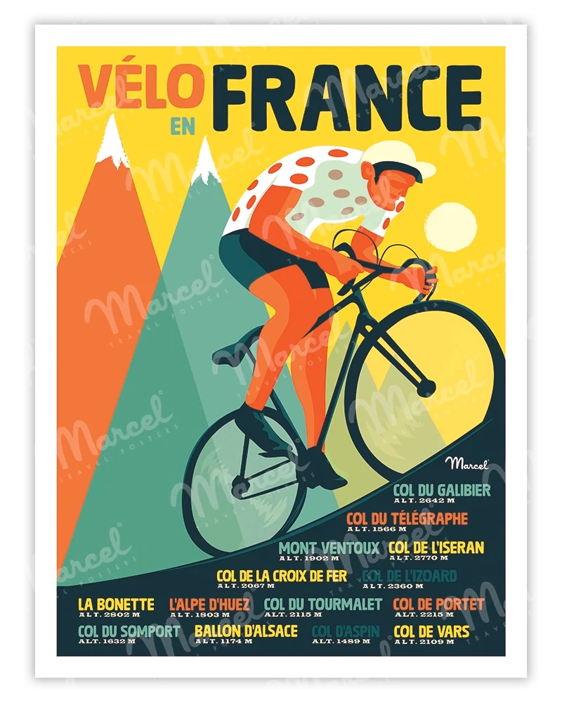 Affiche "Vélo en France"