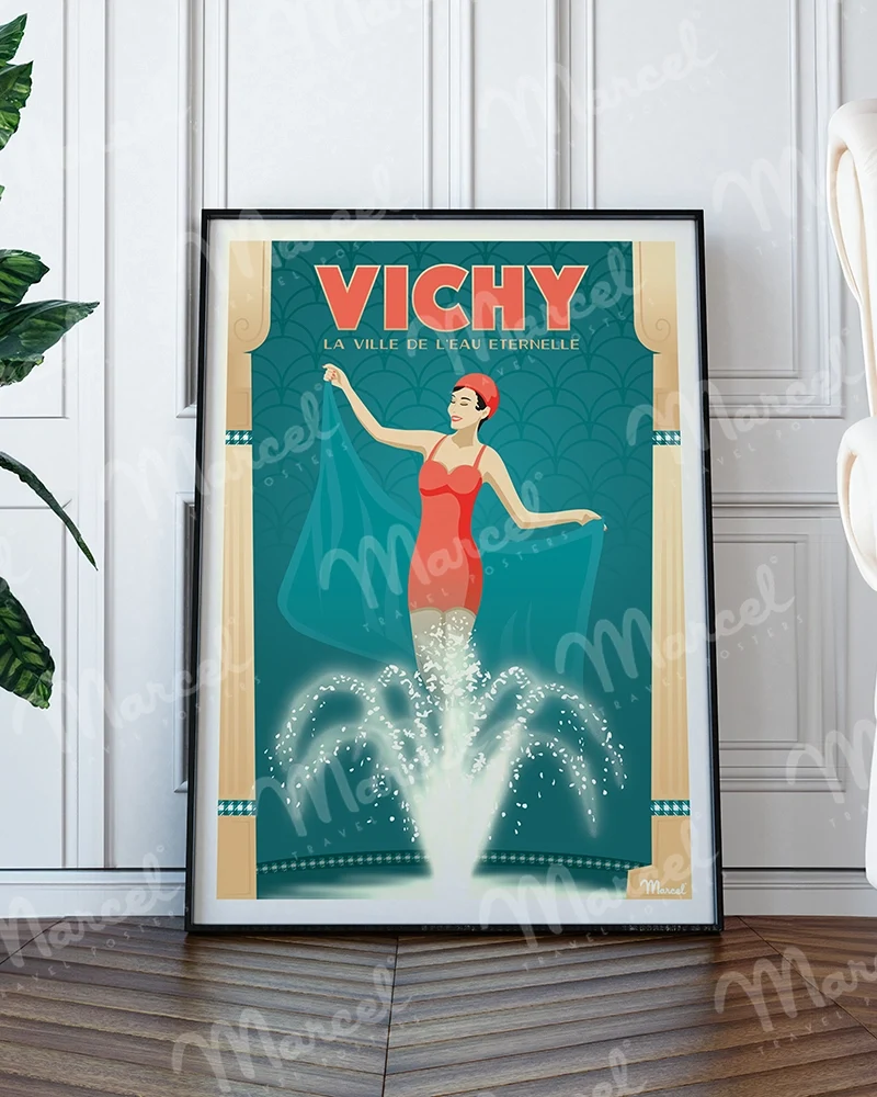 Affiche VICHY "L'Eau Eternelle"