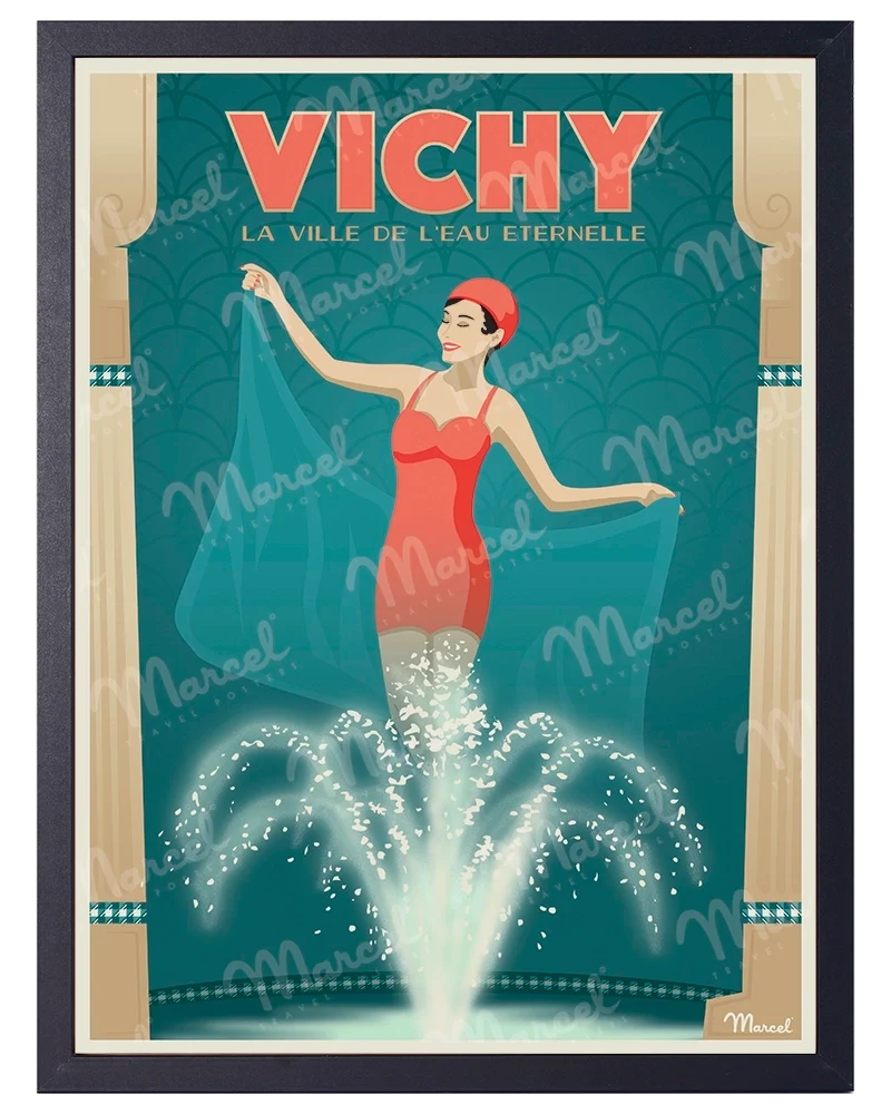 Affiche VICHY "L'Eau Eternelle"