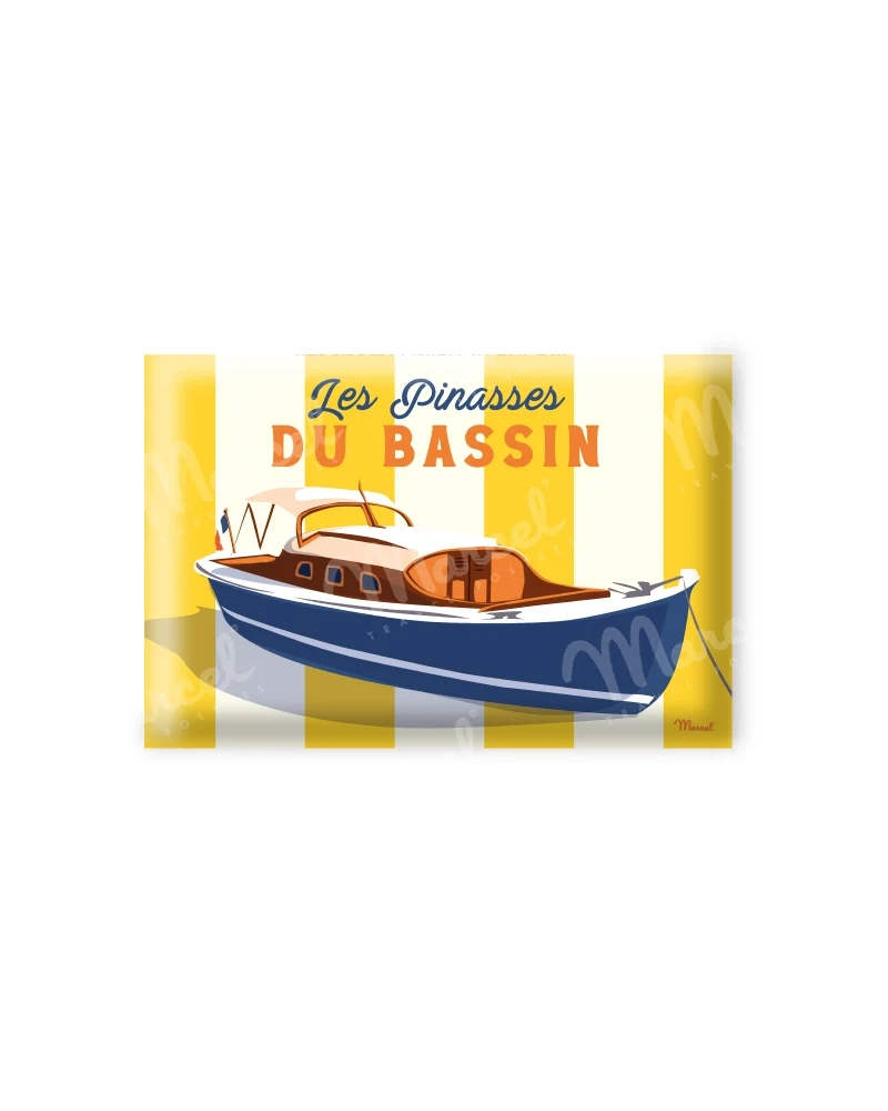 Magnet Travel Color BASSIN D'ARCACHON "Les Pinasses Jaunes"