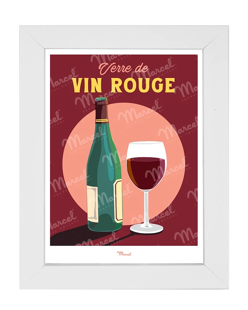 Carte Postale Travel Color "Verre de Vin Rouge"
