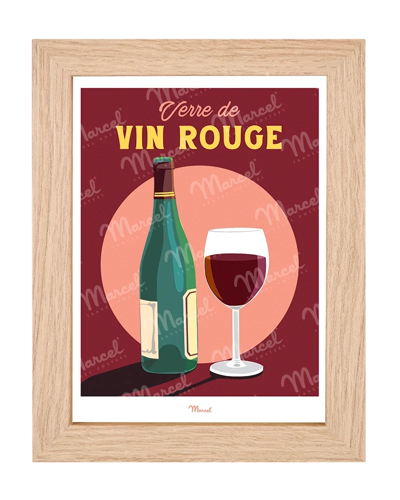 Carte Postale Travel Color "Verre de Vin Rouge"