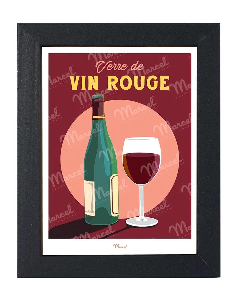 Carte Postale Travel Color "Verre de Vin Rouge"
