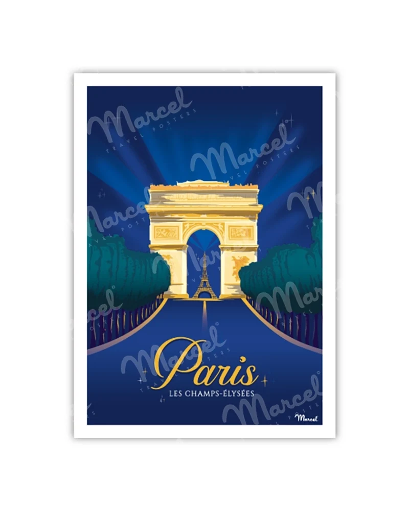 Carte Postale PARIS "Champs-Élysées"