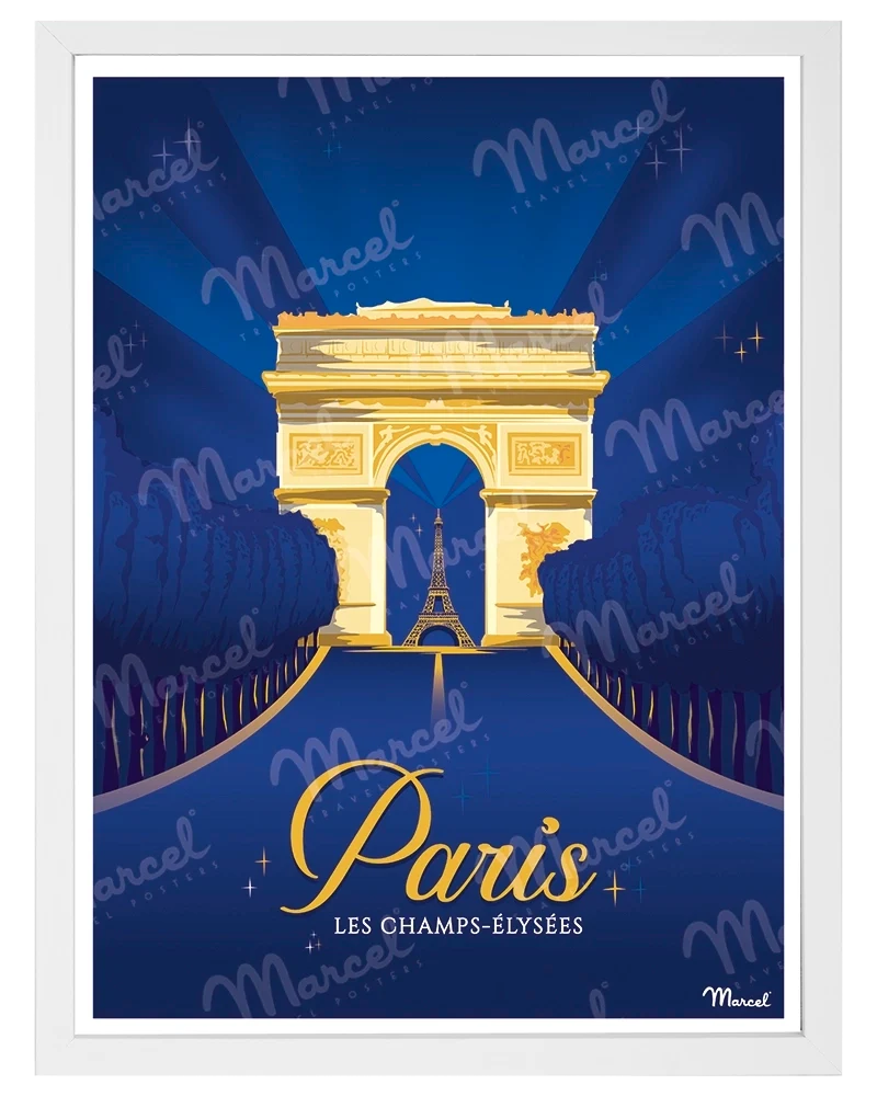 Affiche PARIS "Champs-Élysées"