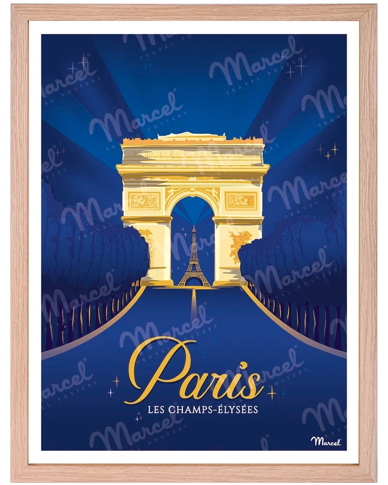 Affiche PARIS "Champs-Élysées"