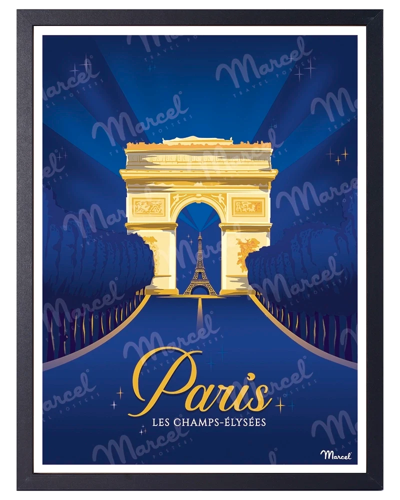 Affiche PARIS "Champs-Élysées"