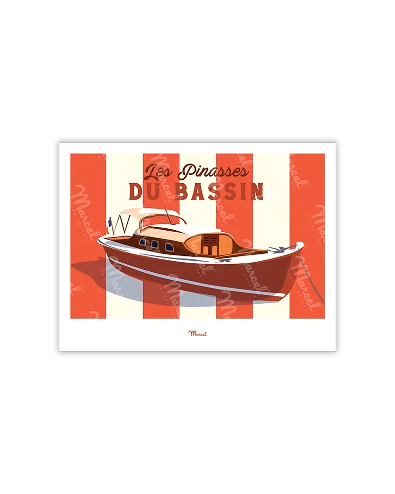 Carte postale Travel Color BASSIN D'ARCACHON "les Pinasses Rouges"