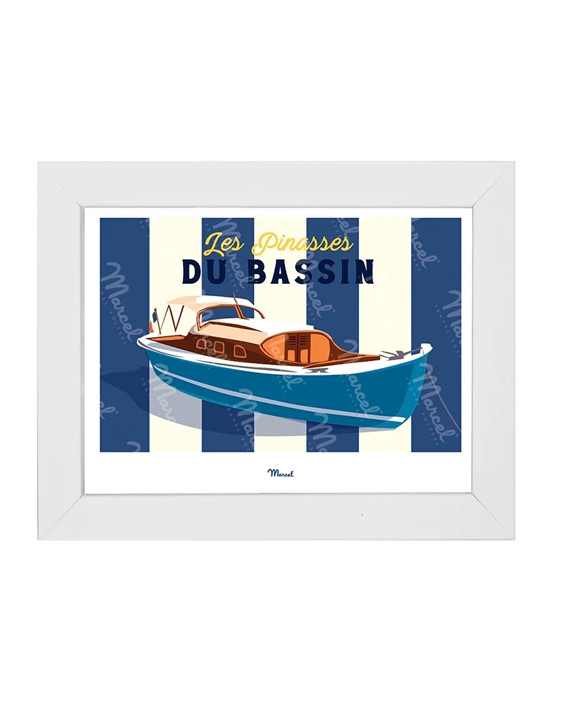 Carte postale Travel Color "les Pinasses bleues du Bassin"