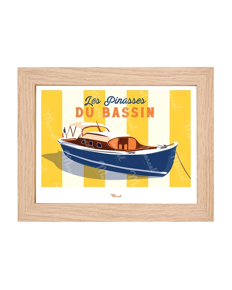 Carte postale Travel Color "les Pinasses jaunes du Bassin"
