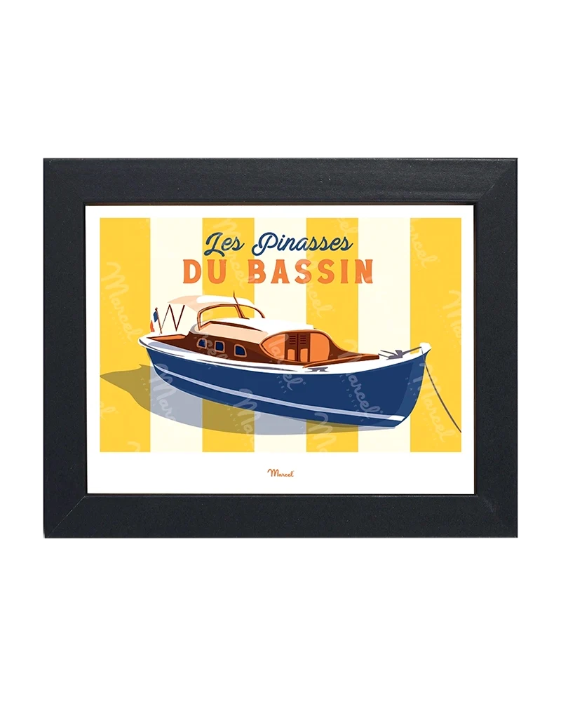 Carte postale Travel Color "les Pinasses jaunes du Bassin"