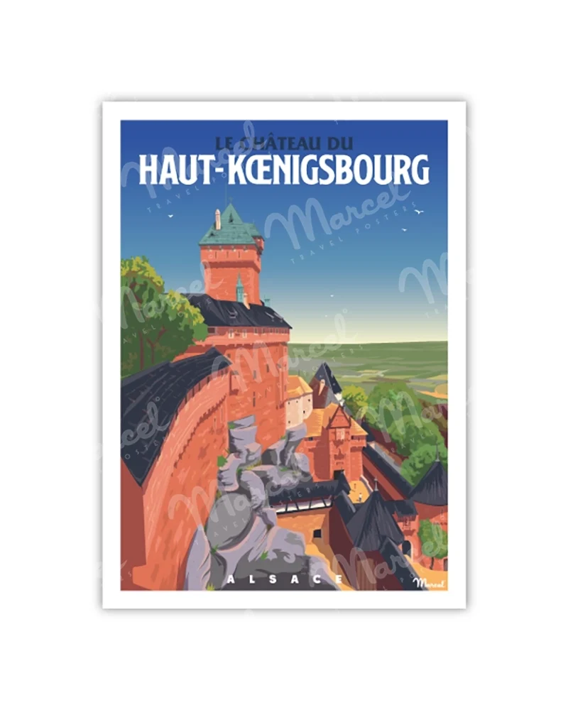 Carte Postale ALSACE "Château du Haut-Koenigsbourg"