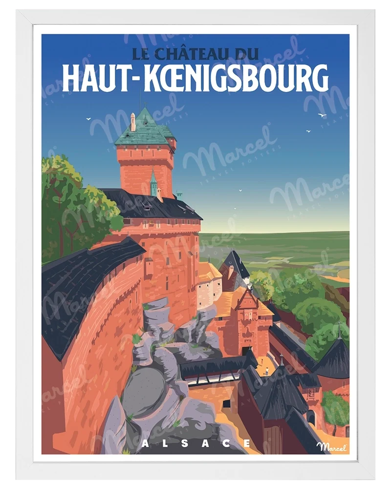 Affiche ALSACE "Château du Haut-Koenigsbourg"