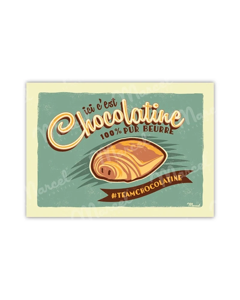 Carte Postale "Ici c'est Chocolatine !"