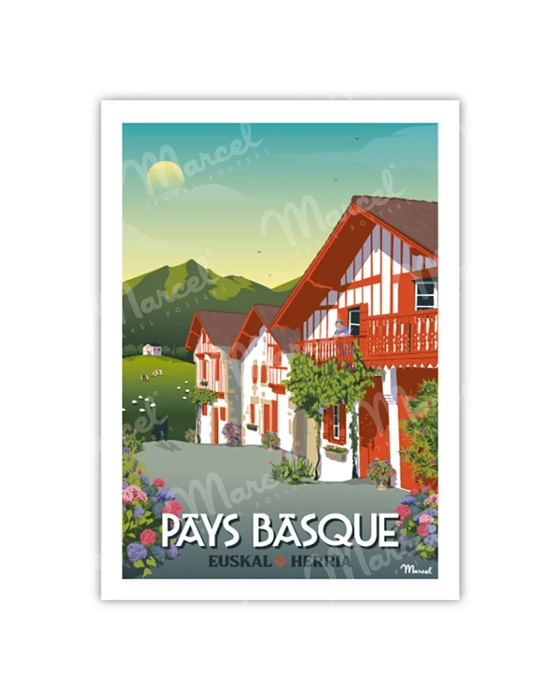 Carte Postale PAYS BASQUE "Village Basque"