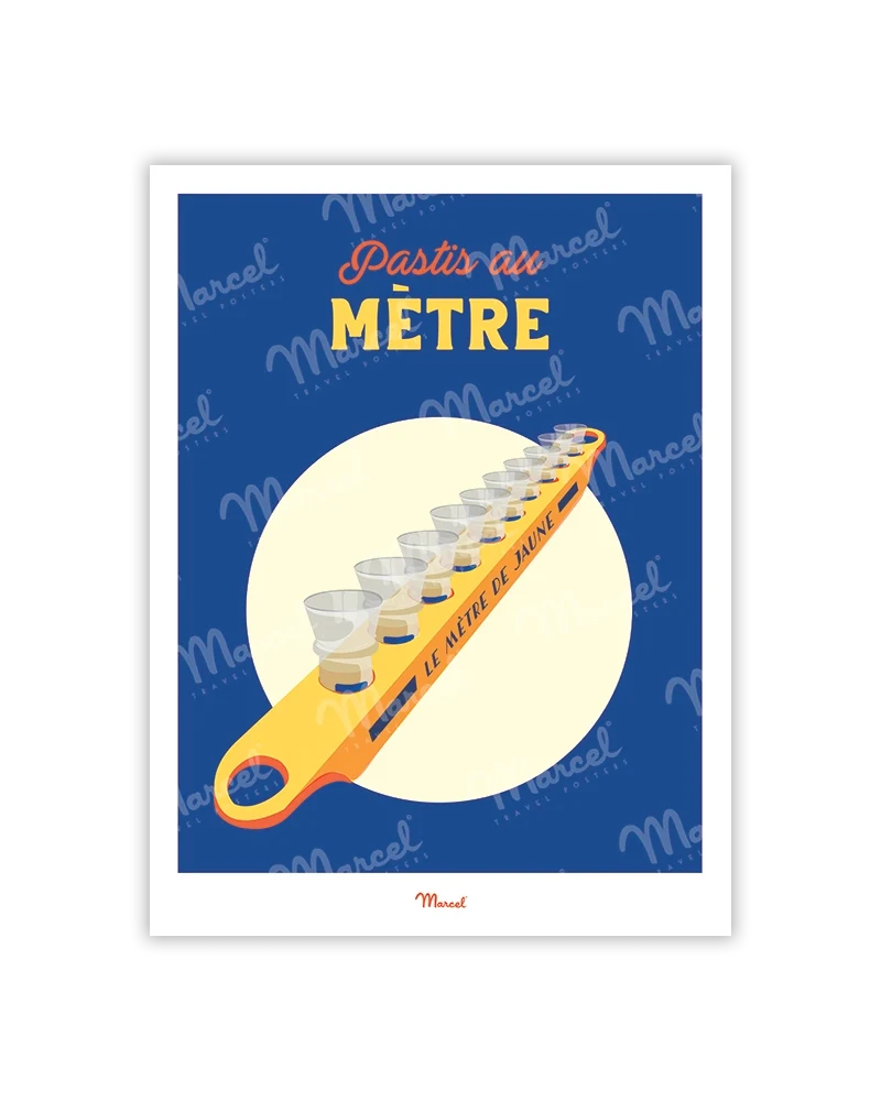 Carte Postale Travel Color "Le mètre de Pastis"