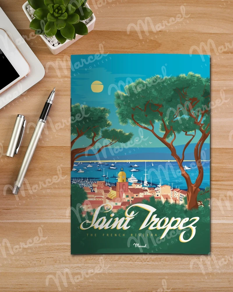 Carnet de Notes A5 48 pages SAINT-TROPEZ "The French Riviera"