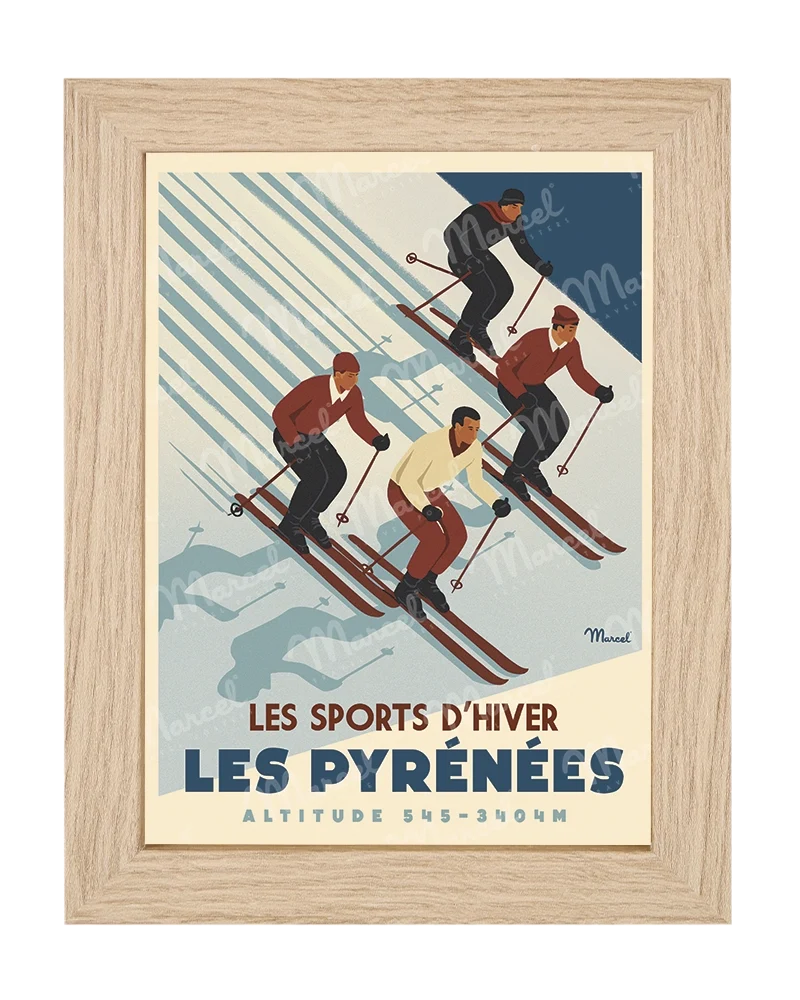 Carte Postale PYRÉNÉES "Ski Altitude"