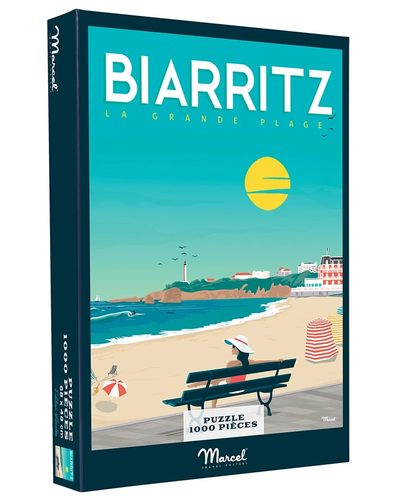 Puzzle BIARRITZ "Vacances à la grande plage"