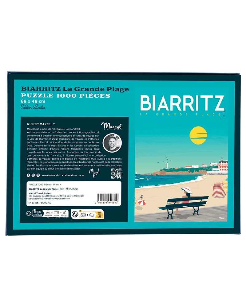 Puzzle BIARRITZ "Vacances à la grande plage"
