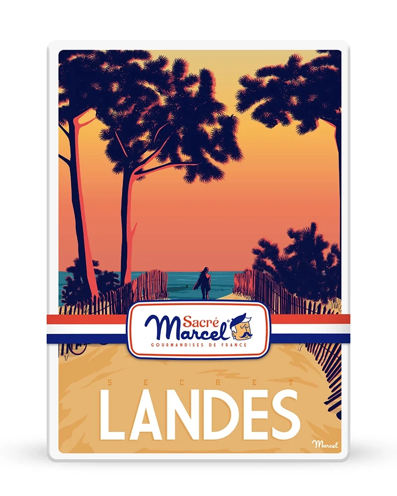 Boîte métal "Les Landes" | Sacré Marcel