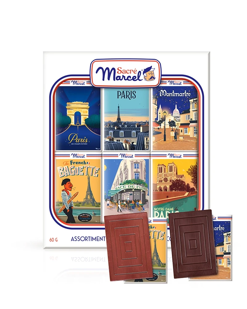 Etui Paris | 6 mini-tablettes | Sacré Marcel