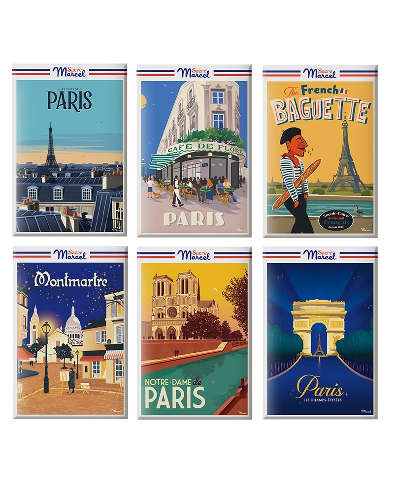 Etui Paris | 6 mini-tablettes | Sacré Marcel