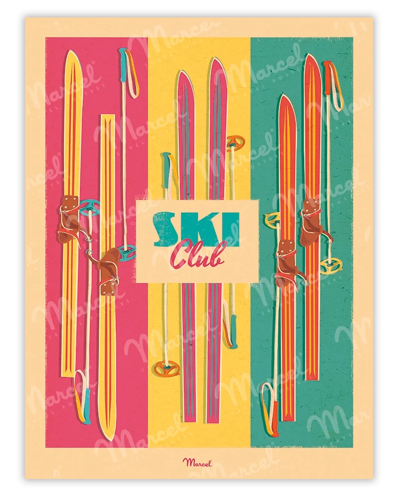 Affiche "Ski Pop"