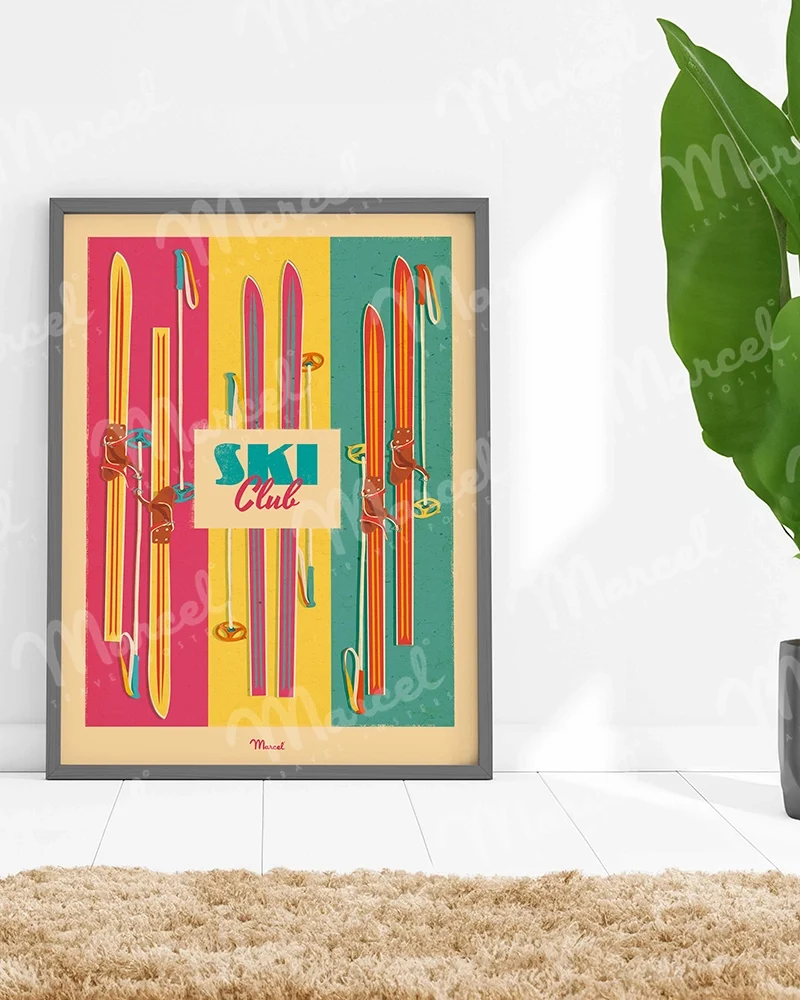 Affiche "Ski Pop"