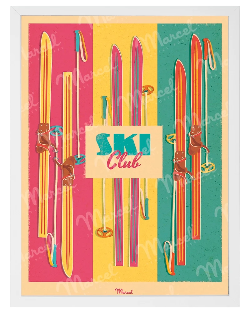 Affiche "Ski Pop"