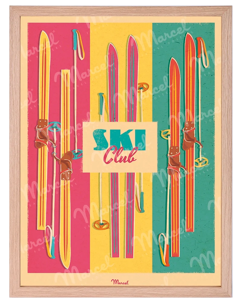 Affiche "Ski Pop"