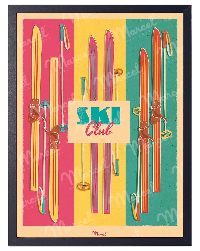 Affiche "Ski Pop"