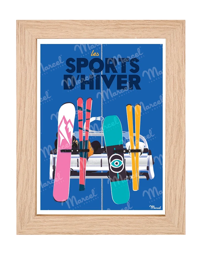 Carte Postale "Ski Colors Télésiège"