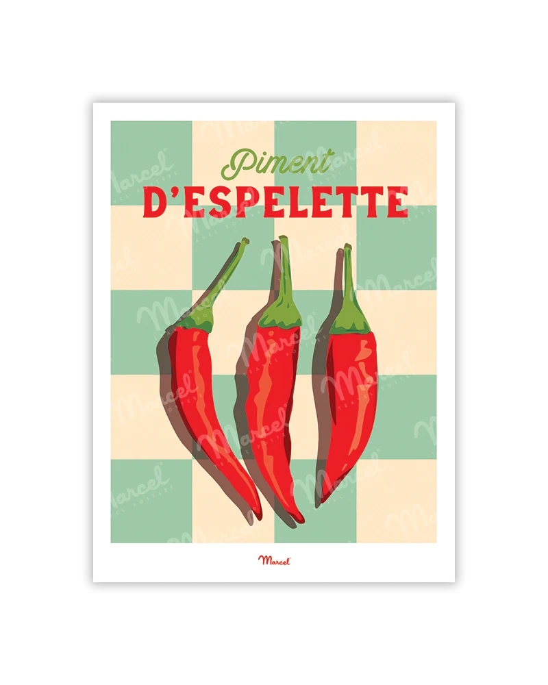 Carte postale Travel Color "Piment d'Espelette"
