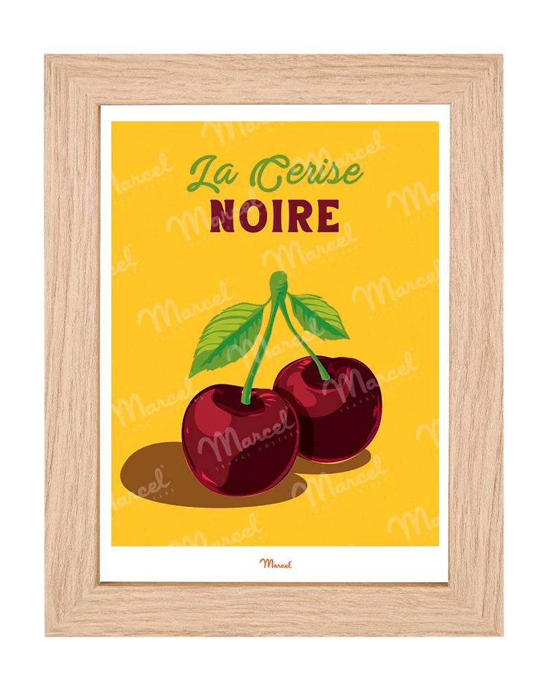 Carte postale Travel Color "Cerise noire"