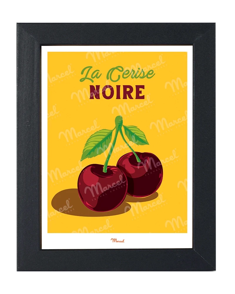 Carte postale Travel Color "Cerise noire"