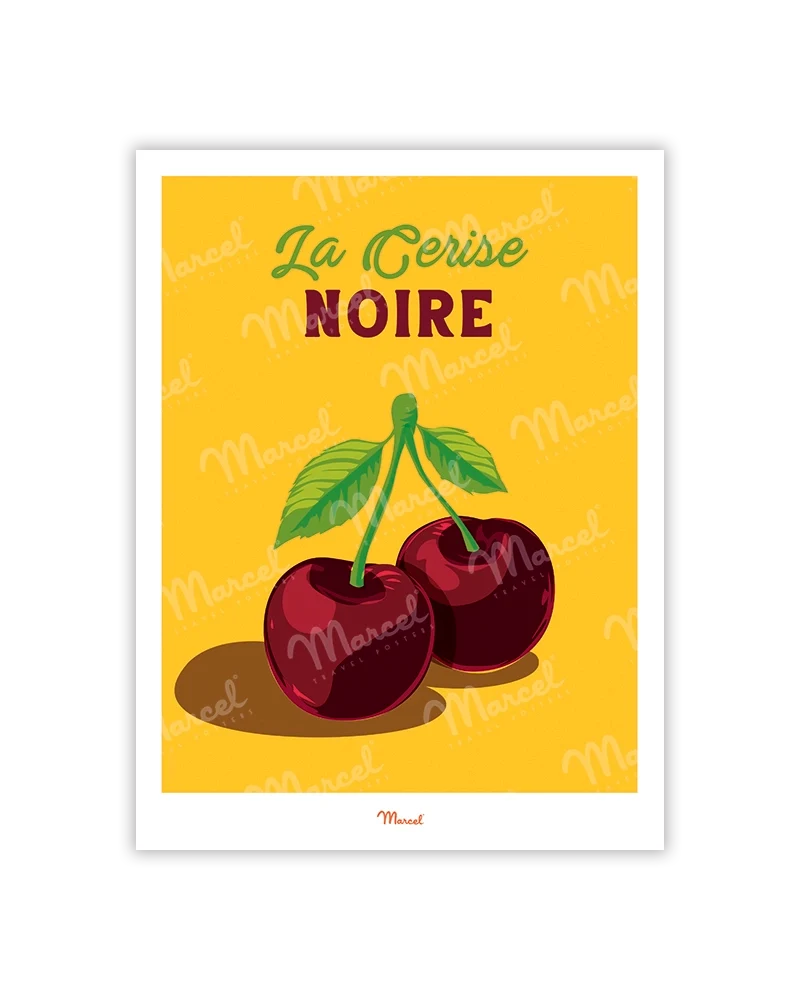 Carte postale Travel Color "Cerise noire"