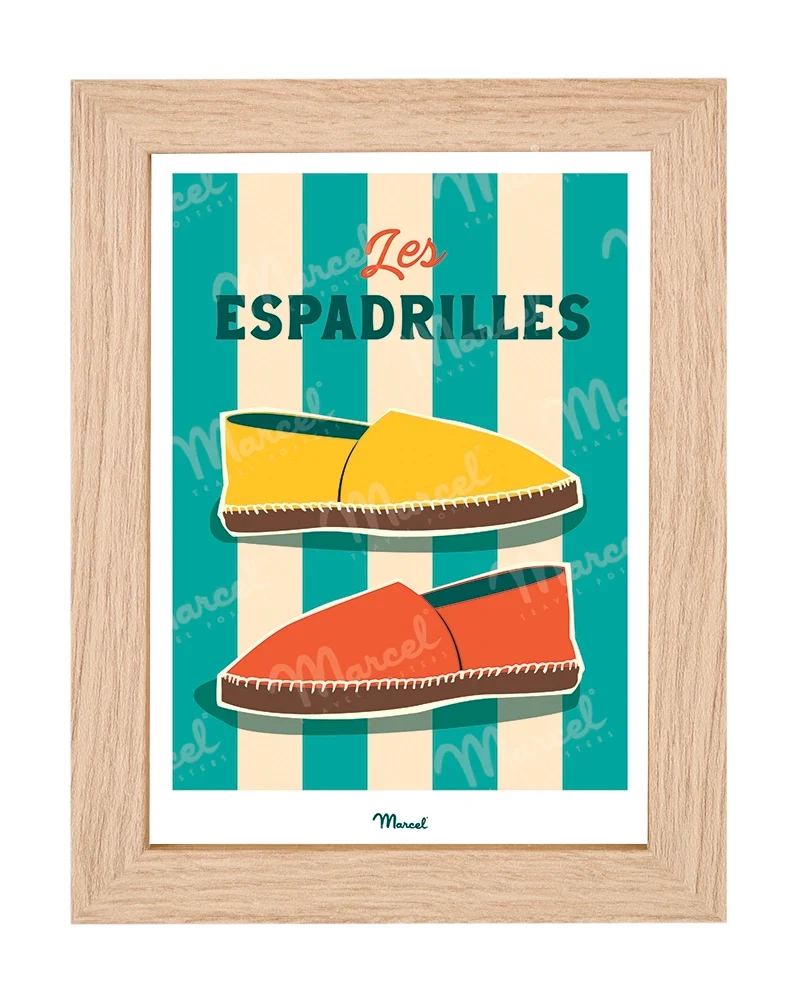 Carte postale Travel Color "Les Espadrilles"