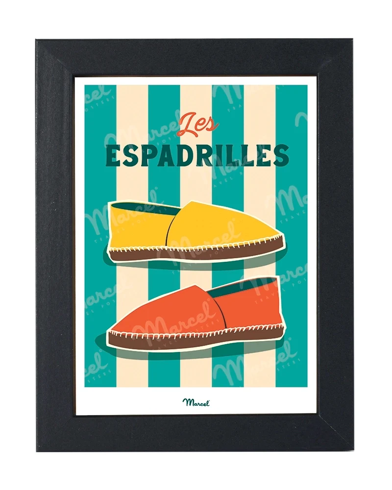 Carte postale Travel Color "Les Espadrilles"