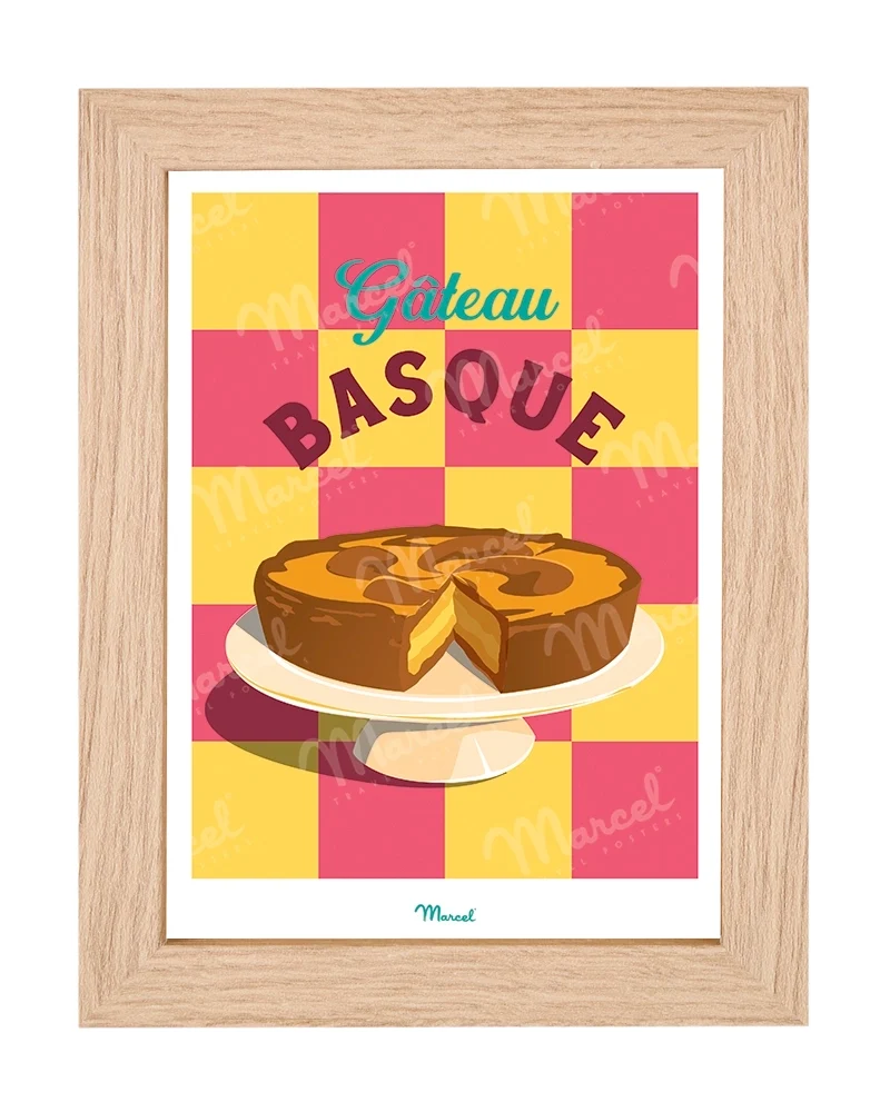 Carte postale Travel Color "Gâteau basque"