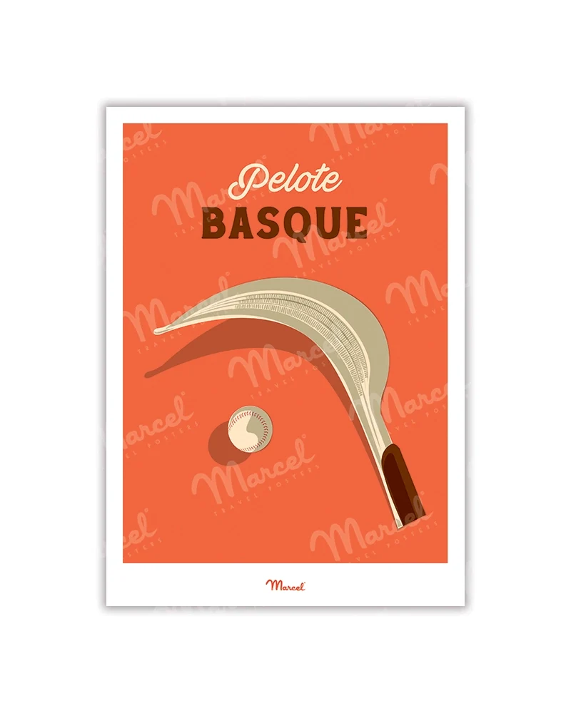 Carte postale Travel Color "Pelote basque"