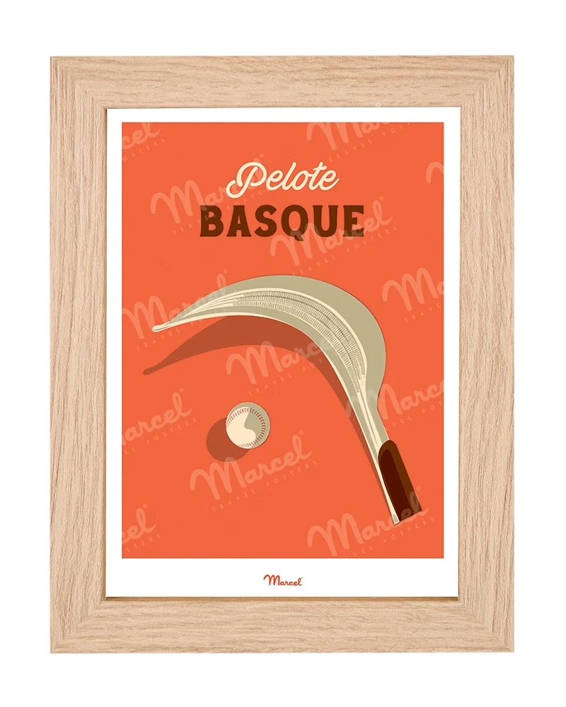 Carte postale Travel Color "Pelote basque"