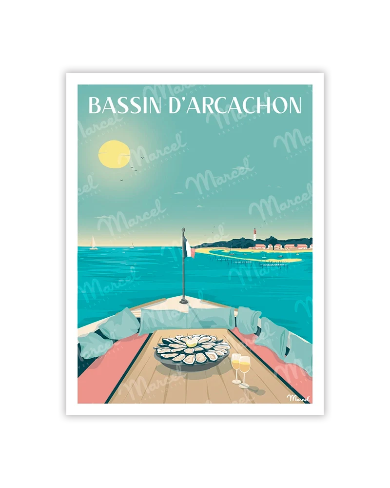 Carte Postale BASSIN D'ARCACHON "En pinasse"