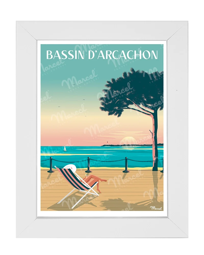 Carte Postale BASSIN D'ARCACHON "Bain de soleil"