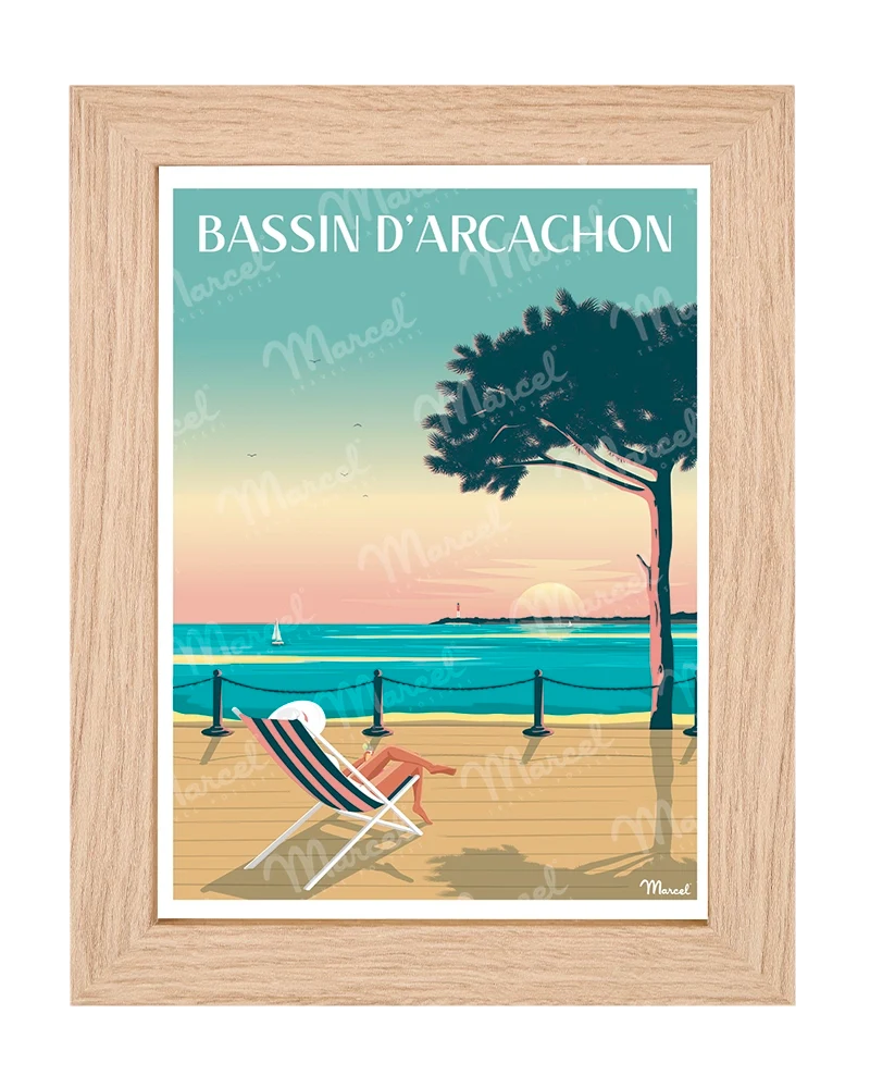 Carte Postale BASSIN D'ARCACHON "Bain de soleil"