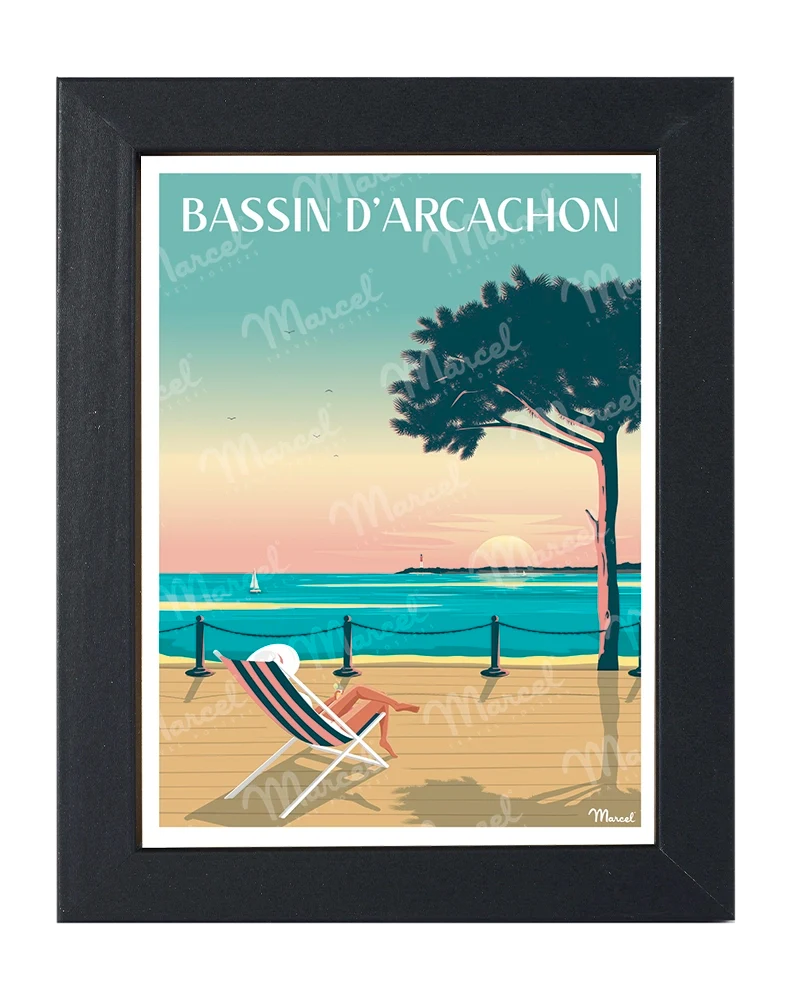 Carte Postale BASSIN D'ARCACHON "Bain de soleil"